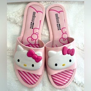 Melissa x Hello Kitty slides, size 8
